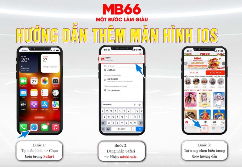 Các bước tải app Mb66 trên hệ điều hành iOS