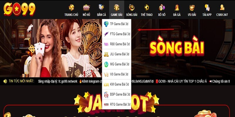 Sòng bài live casino đa dạng với nhiều sảnh game 